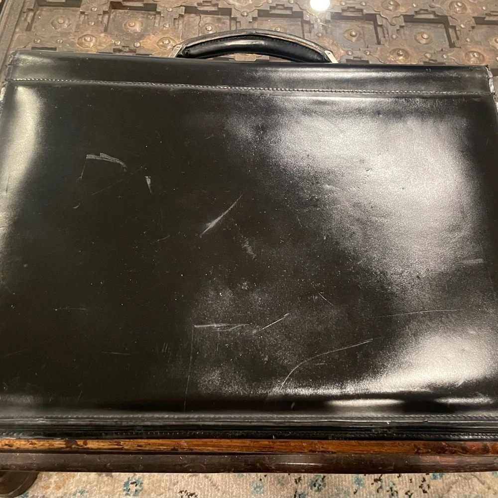 Bally Black Leather Men's Briefcase